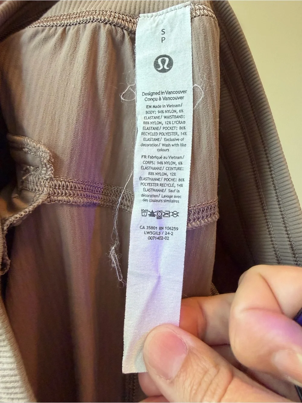 Lululemon Dance Studio Cargo Jogger Pants Size S Taupe Ruched Hem